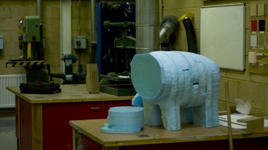 Elephant making in progress...