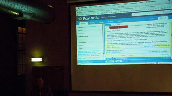 fav.or.it presentation at minibar