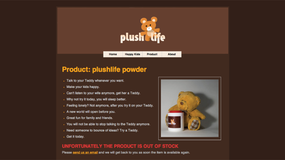 Product page