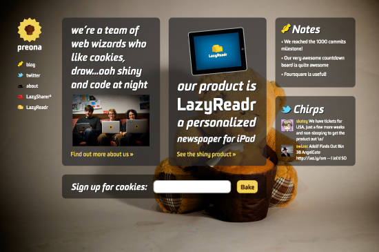 Website first page