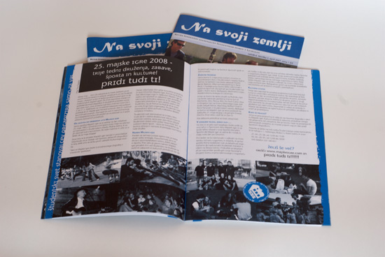One article spread