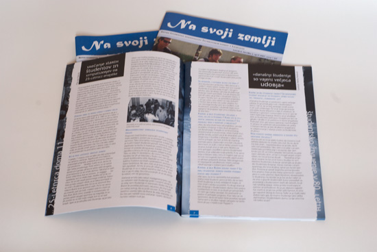 Two articles spread